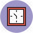 Schloss Timer Quadrat Symbol