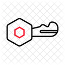 Schlussel Blockchain Digitaler Schlussel Symbol