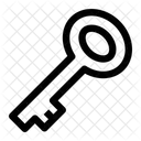 Schlussel Schloss Privat Symbol