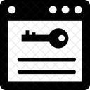 Schlussel Stichwort Datenschutz Symbol