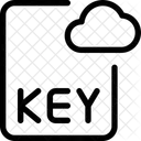 Datei Schlussel Cloud Symbol