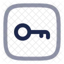 Schlussel Minimalistisch Quadratisch Schlussel Passwort Symbol