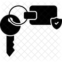 Schlusselanhanger Schild Versicherung Symbol