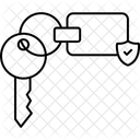 Schlusselanhanger Schild Versicherung Symbol