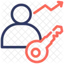 Schlusselperson Schlussel Mitarbeiter Symbol