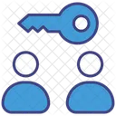 Schlusselperson Schlussel Geschaftsmann Symbol