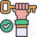 Schlusselperson Fuhrung Einfluss Symbol
