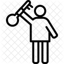Schlusselperson Schlussel Person Symbol