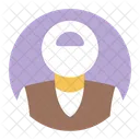 Wichtige Person Schlusselkontakt Schlusselperson Symbol