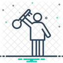 Schlusselperson Schlussel Person Symbol