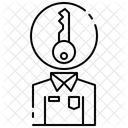 Schlussel Geschaft Mann Symbol