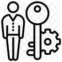 Schlüsselperson  Symbol
