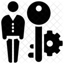 Schlusselperson Schlussel VIP Symbol