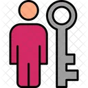 Schlüsselperson  Symbol