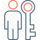 Schlüsselperson  Symbol