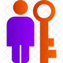 Schlüsselperson  Symbol