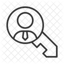 Job Kandidat Schlussel Symbol