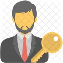 Schlussel Mann Person Symbol