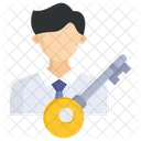 Schlusselperson Schlussel Erfolg Symbol