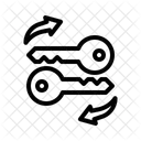 Schlüsselübergabe  Symbol