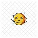 Schmerz Emoji Gesicht Trauriges Emoji Symbol