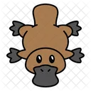 Schnabeltier Schnabeltier Saugetier Symbol