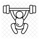 Reissen Langhantel Stehlen Symbol