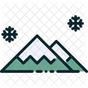 Schneefall Winter Berg Icon