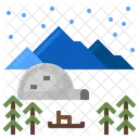 Schnee Winter Iglu Symbol