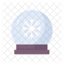 Schneeball Schneekugel Kristallkugel Symbol