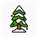 Schneebedeckter Baum  Symbol