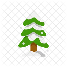 Schneebedeckter Baum  Symbol