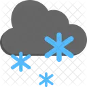 Schnee Bewolkt Wetter Icon