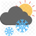 Winter Wetter Szene Icon