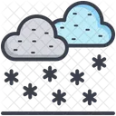 Wolke Schneefall Wetter Icon