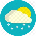 Schneebedeckt Wolke Bewolkt Icon