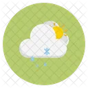 Schneefall Wolke Prognose Symbol