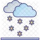 Wolke Prognose Schneefall Icon