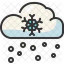 Schneefall Wolke Schneeflocken Icon