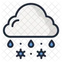 Schneefall  Symbol