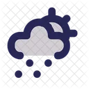 Schneefall Tag Tagsuber Icon