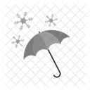 Schneefall Regenschirm Schnee Icon