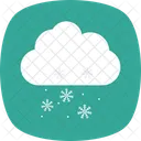 Schnee Bewolkt Wetter Icon