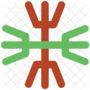 Schneeflocke Winter Dekoration Symbol