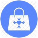 Schneeflocke Tote Tasche Handtasche Symbol