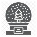 Schnee Globus Weihnachten Icon