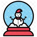 Schneeball Kristallkugel Schneekugel Symbol