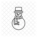 Schneemann Weihnachten Winter Icon