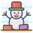 Schneemann Winterschneemann Schneemanndesign Symbol