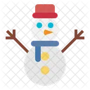 Weihnachten Mann Schnee Symbol